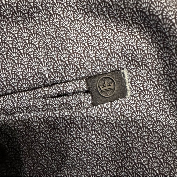 Peter Millar Crown Crafted Mens Size 35 Navy Stealth Art Deco Performance Shorts - Picture 5 of 5